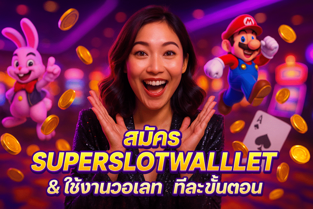 สมัคร SUPERSLOTWALLET & ใช้งานวอเลท ทีละขั้นตอน