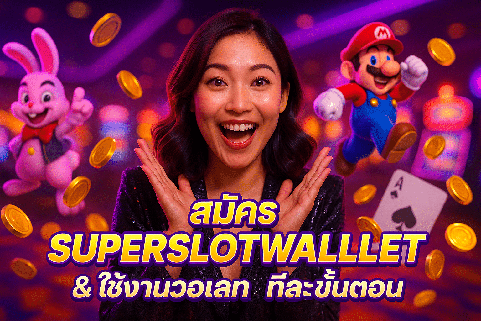 สมัคร SUPERSLOTWALLET & ใช้งานวอเลท ทีละขั้นตอน
